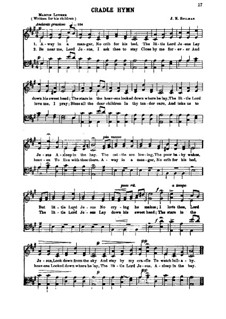 Away in a Manger: para vozes e piano by Jonathan Edwards Spilman