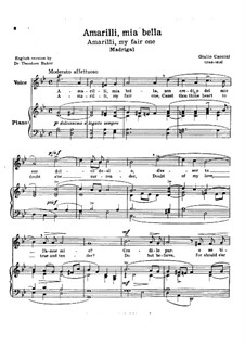 Amarilli: G minor by Giulio Caccini