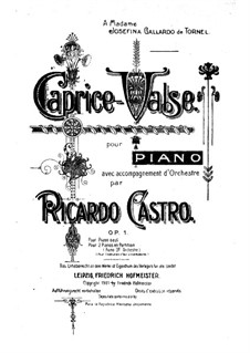 Caprice-Valse, Op.1: Caprice-Valse by Ricardo Castro