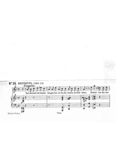No.39 Air 'Erbarme Dich, mein Gott': Partitura piano-vocal by Johann Sebastian Bach