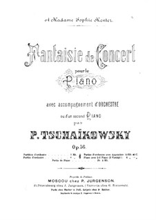 Concert Fantasia for Piano and Orchestra, TH 61 Op.56: movimento I by Pyotr Tchaikovsky