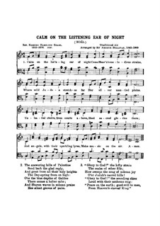 Calm on the Listening Ear of Night: Calm on the Listening Ear of Night by Unknown (works before 1850)