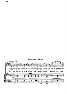 Camptown Races: para vozes e piano by Stephen Collins Foster
