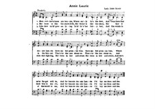 Annie Laurie: For voices (C Major) by Lady John Scott
