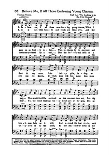 Believe Me, if All Those Endearing Young Charms: para coro by folklore