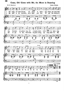Come, Oh! Come with Me, the Moon is Beaming: Come, Oh! Come with Me, the Moon is Beaming by Unknown (works before 1850)