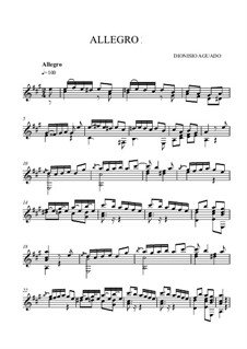 Allegro in A Major: Allegro in A Major by Dionisio Aguado