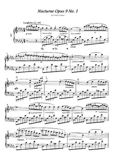 No.1 in B Flat Minor: Para Piano by Frédéric Chopin