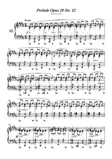 No.12 in G Sharp Minor: Para Piano by Frédéric Chopin