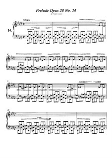 No.14 in E Flat Minor: Para Piano by Frédéric Chopin