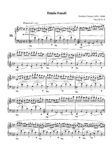 No.2 in F Minor: para piano (partituras de alta qualidade) by Frédéric Chopin