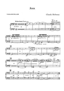 Jeux (Games), L.126: Parte Violoncelo by Claude Debussy
