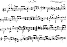 Waltz for Guitar in C Major: For a single instrument by Ferdinando Carulli