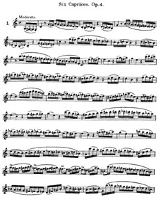 Six Caprices, Op.4: Six Caprices by Ernesto Cavallini