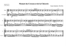 Menuet du Cresson et de la Chicorée for Flute and English Horn: Menuet du Cresson et de la Chicorée for Flute and English Horn by Nicolas Chédeville