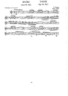 No.2 in C Sharp Minor: para clarinete e piano by Frédéric Chopin