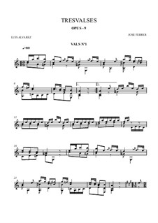 Three Waltzes, Op.9: Three Waltzes by José Ferrer