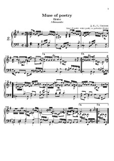 Musical Parnassus: Suite No.5 'Erato'. Allemande by Johann Caspar Ferdinand Fischer