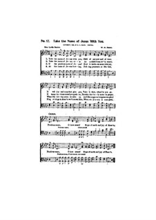 Take the Name of Jesus with You: para coro misto by William Howard Doane