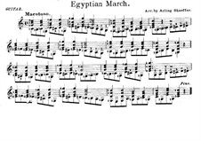 Egyptian March: Para Guitarra by Unknown (works before 1850)