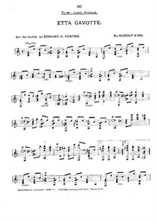 Etta Gavotte: Etta Gavotte by Rudolf King