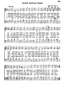 King Christian (Danish National Hymn): para coro by Unknown (works before 1850)