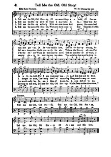 Tell Me the Old. Old Story: para coro misto by William Howard Doane