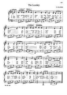 Die Lorelei: Piano-vocal score (C Major) by Friedrich Silcher