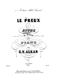 Le preux, Op.17: Para Piano by Charles-Valentin Alkan
