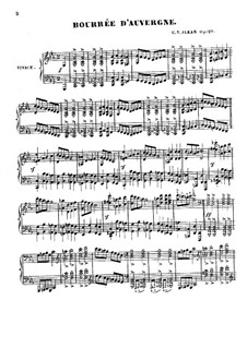 Bourrée d'Auvergne, Op.29: Bourrée d'Auvergne by Charles-Valentin Alkan