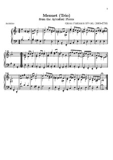 Aylesford Pieces: Minuet in A Minor by Georg Friedrich Händel