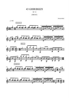 Forty-Three Ghiribizzi, MS 43: Ghiribizzo No.9 by Niccolò Paganini