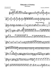 Eduardo e Cristina: Overture – oboe II part by Gioacchino Rossini