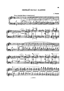 Two Waltz-Capricеs: Para Piano by Alexander Taneyev