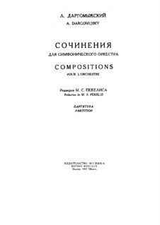 Fantaisie sur des airs finlandais: partitura completa by Alexander Dargomyzhsky