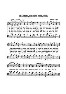 Chantons, Bergers, Noël, Noël: Chantons, Bergers, Noël, Noël by Unknown (works before 1850)