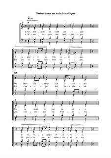 Entonnons un saint cantique: Entonnons un saint cantique by Philipp Nicolai