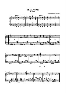 El Capitan. March: Para Piano by John Philip Sousa