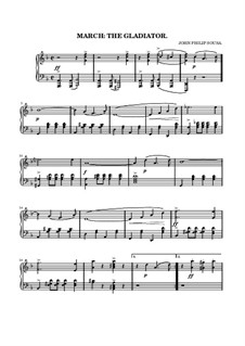 The Gladiator : Para Piano by John Philip Sousa
