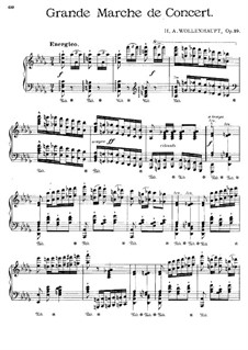 Grand Concert March, Op.19: Grand Concert March by Hermann Adolf Wollenhaupt