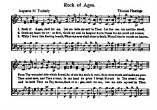 Rock of Ages: partituras de vocais by Thomas Hastings