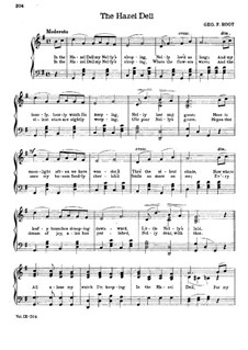 The Hazel Dell: Para vocais e piano by George Frederick Root