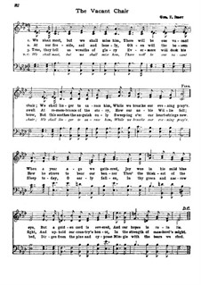 The Vacant Chair: para coro misto by George Frederick Root