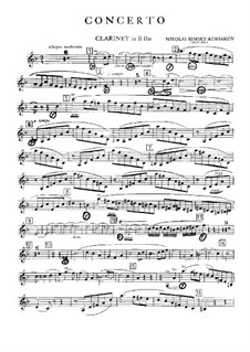 Concerto for Clarinet and Winds in E Flat Major: versão para clarinete e piano by Nikolai Rimsky-Korsakov