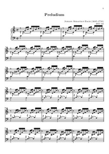 Prelude and Fugue No.1 in C Major, BWV 846: Prelude by Johann Sebastian Bach