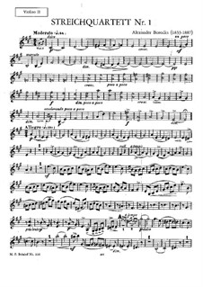 String Quartet No.1 in A Major: violino parte II by Alexander Borodin