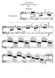 Grand polka de concert, Op.1: Para Piano by Homer Newton Bartlett