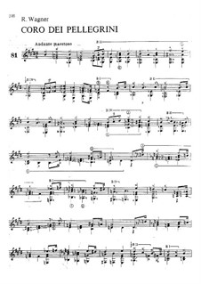 Choir of Pilgrims: Para Guitarra by Richard Wagner