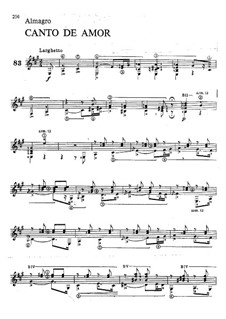 Canto de amor: Para Guitarra by Antonio López Almagro
