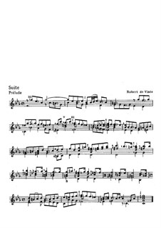 Suite for Guitar in C Minor: Suite for Guitar in C Minor by Robert de Visée